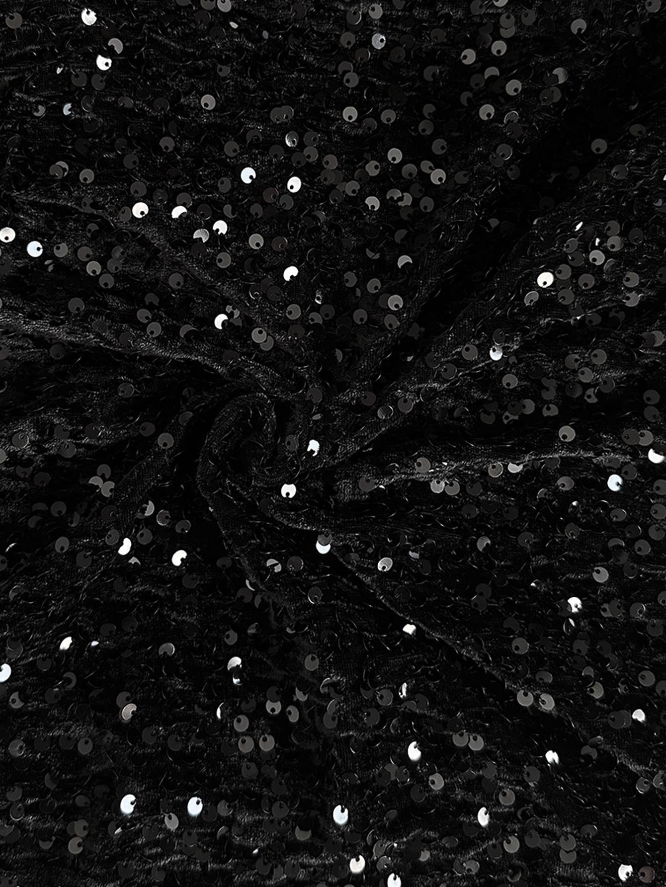 🎄LAST DAY SALE 50% OFF✨Women's Sequin Sparkle Wide Leg Pants with Elastic Waistband✨💃