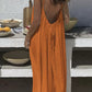 💃LAST DAY SAEL 50% OFF!!✨Women's Solid Color Cami Lounge Dress💕