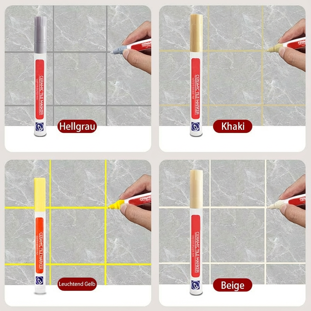 💥Buy 1 Get 1 Free Special Price:£ 9.99!!! 🖌️ Anti-Mould & Waterproof Joint Pen for Ceramic Tiles! 🧱