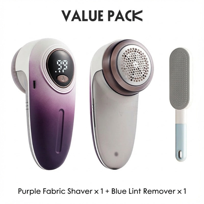 Rechargeable Fabric Shaver with LED Display