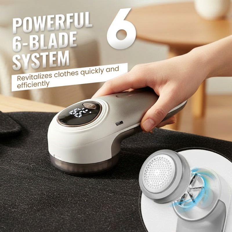 Rechargeable Fabric Shaver with LED Display