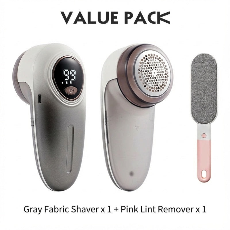 Rechargeable Fabric Shaver with LED Display