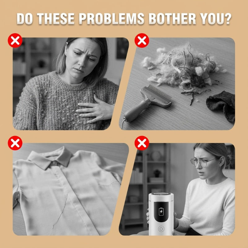 Rechargeable Fabric Shaver with LED Display