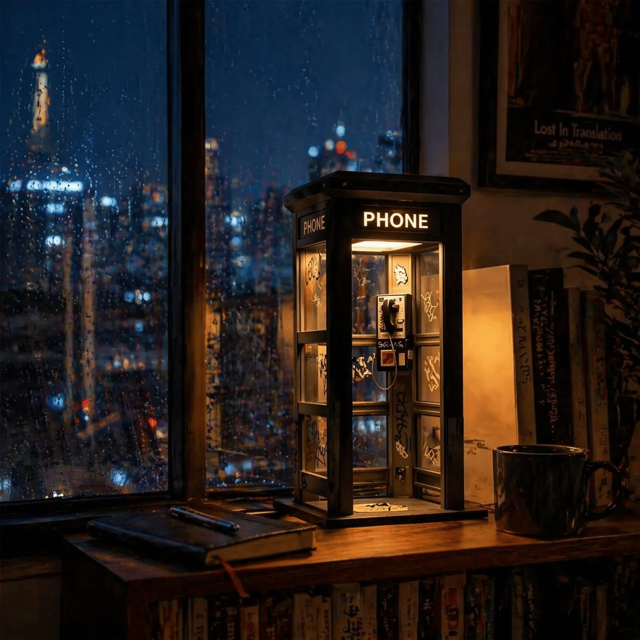 📞50% OFF NOW✨Vintage Phone Booth Ambient Lamp