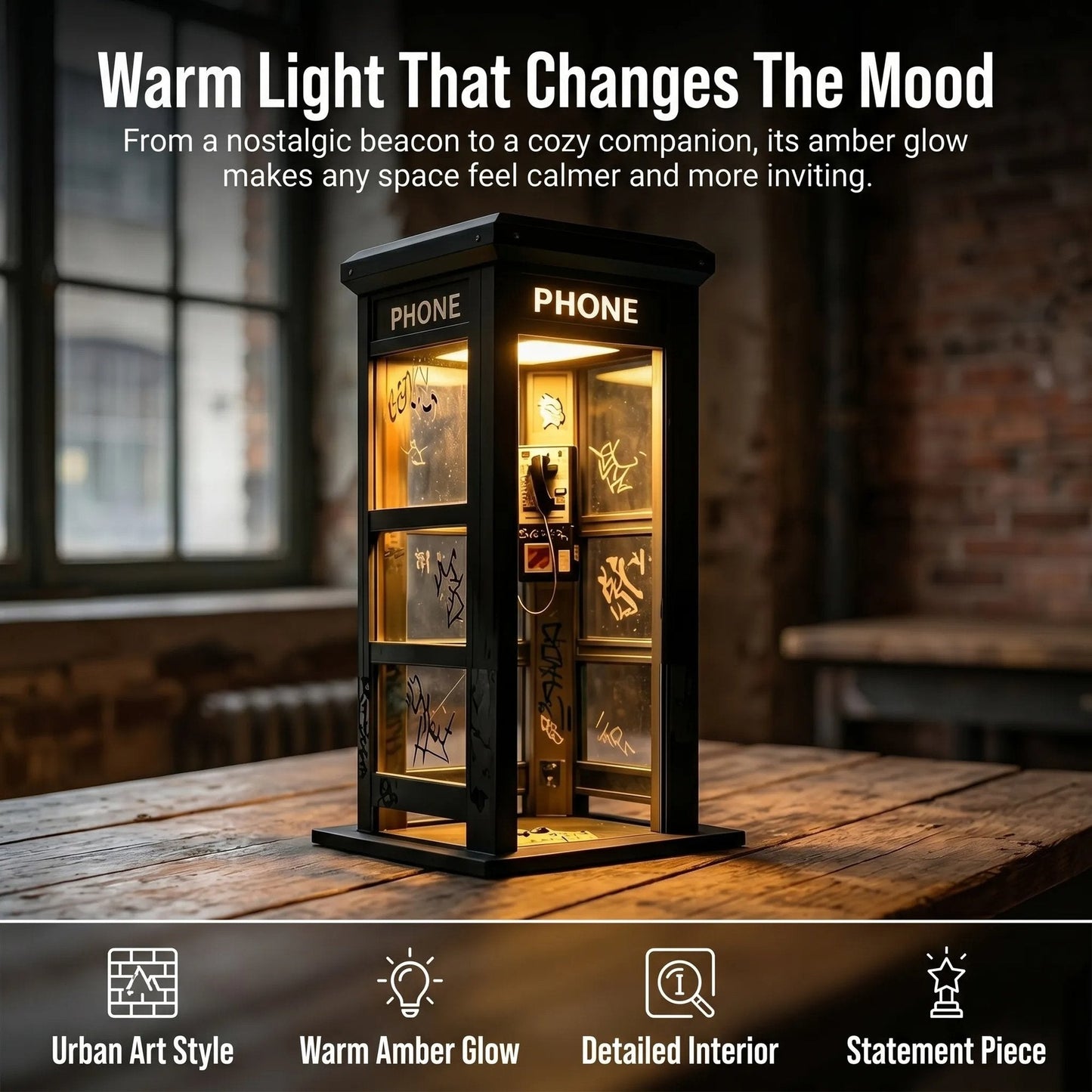 📞50% OFF NOW✨Vintage Phone Booth Ambient Lamp