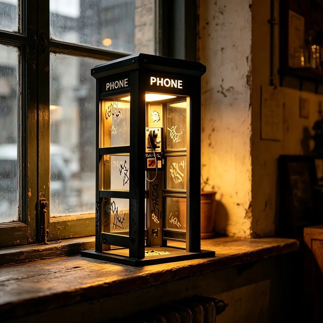 📞50% OFF NOW✨Vintage Phone Booth Ambient Lamp