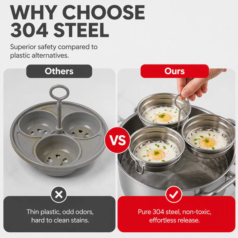 🎁🥚Hot Sale🔥304 Stainless Steel Egg Cooker