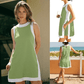 ⏰Hot Sale 55% OFF🔥Women's Casual Color Block Sleeveless Tops Matching Shorts with Pockets