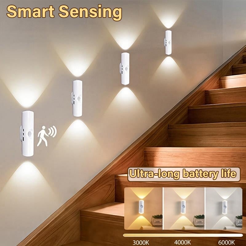 🎁LAST WEEK SPECIAL PRICE ￡6.99!!⏳Rechargeable Smart LED Motion Sensor Ambient Light