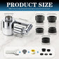 3D Filter Faucet Set - Multi-Angle Swivel Faucet Aerator with 3 Included Filter Cartridges, Anti-Splash Soft Aeration, Transparent Visible Filter Housing, Compatible with Kitchen, Bathroom & Laundry Faucets