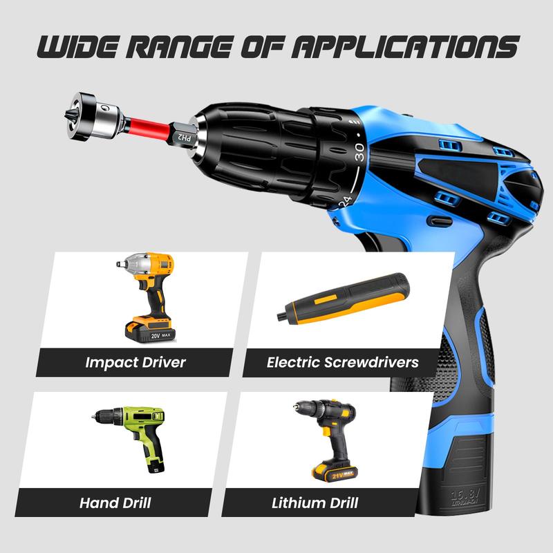 Adjustable Depth Stop PH2 Screwdriver Bit Set
