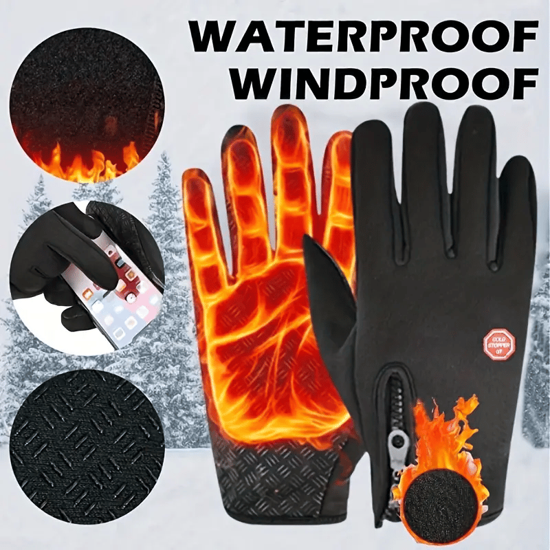 ⏰Last Day 50% OFF❄️🎁Waterproof Touchscreen Thermal Outdoor Gloves