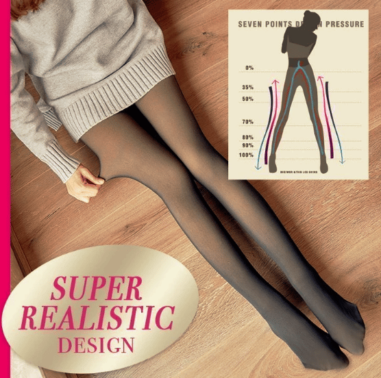 🎅Christmas discount 52%🎄Flawless Legs Fake Translucent Warm Fleece Pantyhose