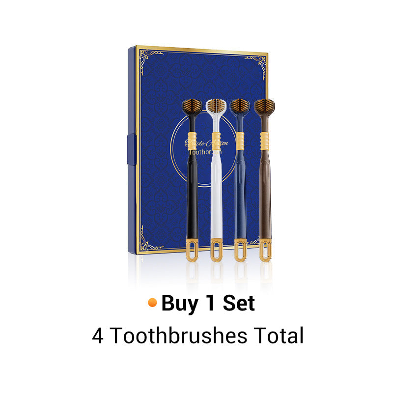 🔥 LAST DAY PROMOTION - 50%OFF 🔥 Three-head multi-angle cleaning toothbrush to ensure your oral safety