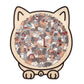 🎅Christmas Sale 49% OFF🐱135-PCS Morandi-Colored Cat Shaped Wooden Jigsaw Puzzle🎁