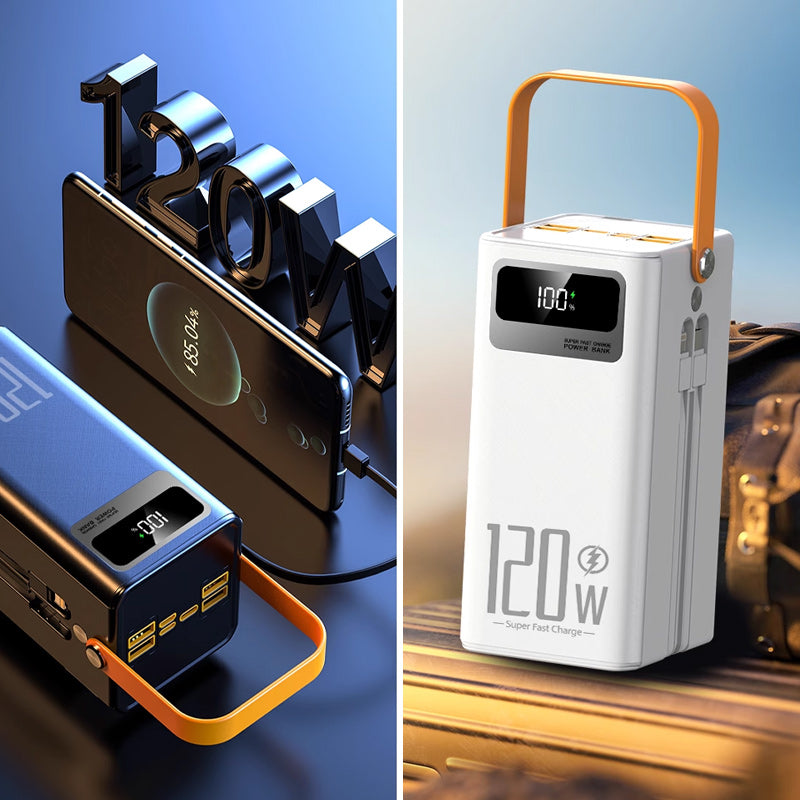 💥50% OFF!⛺Outdoor Portable Fast Charging Power Bank with LED Light