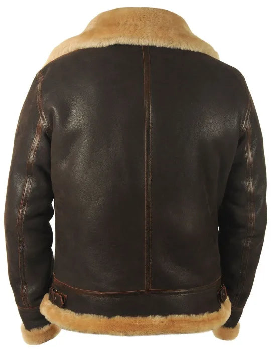 📢📢60 % OFF !!🎅SHEEPSKIN BOMBER JACKET