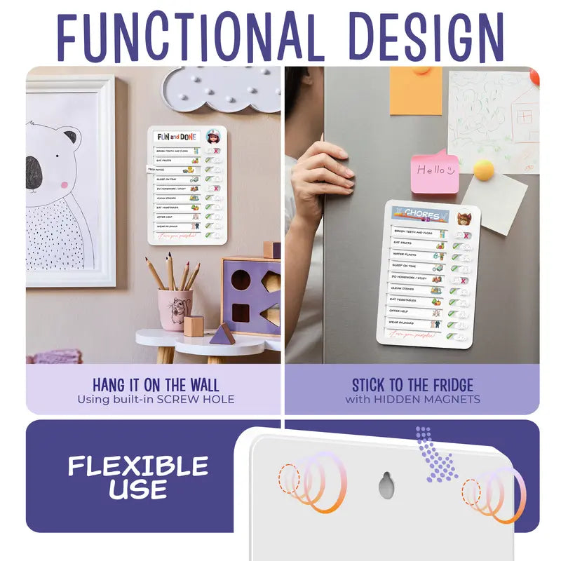 ?July big sale -49% Off?Magnetic Dry-erase Daily Routine Chart