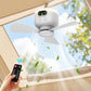 Rechargeable Ceiling Fan with LED Lights 🌬️ Cordless, Portable & Perfect for Any Room ✨