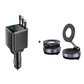 🔋📱Fast Charging 7-in-1 Retractable Fast Car Charger with Voltage Display – USB-C For Android&Lighting For APPLE