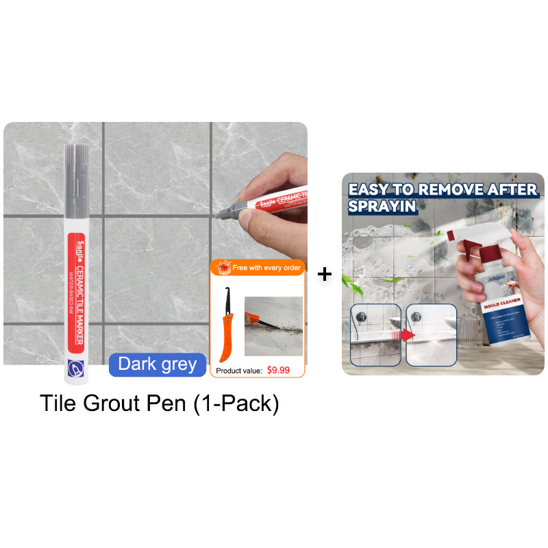 💥Buy 1 Get 1 Free Special Price:£ 9.99!!! 🖌️ Anti-Mould & Waterproof Joint Pen for Ceramic Tiles! 🧱