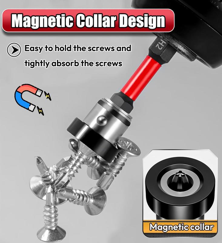 Adjustable Depth Stop PH2 Screwdriver Bit Set