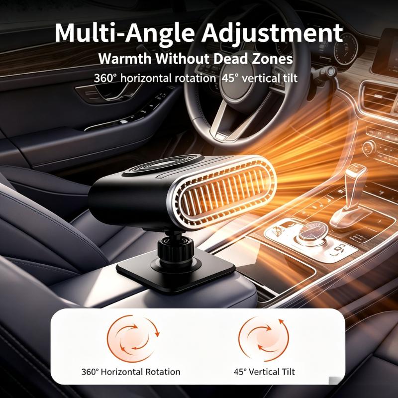 2-in-1 Portable Car Heater and Windshield Defroster
