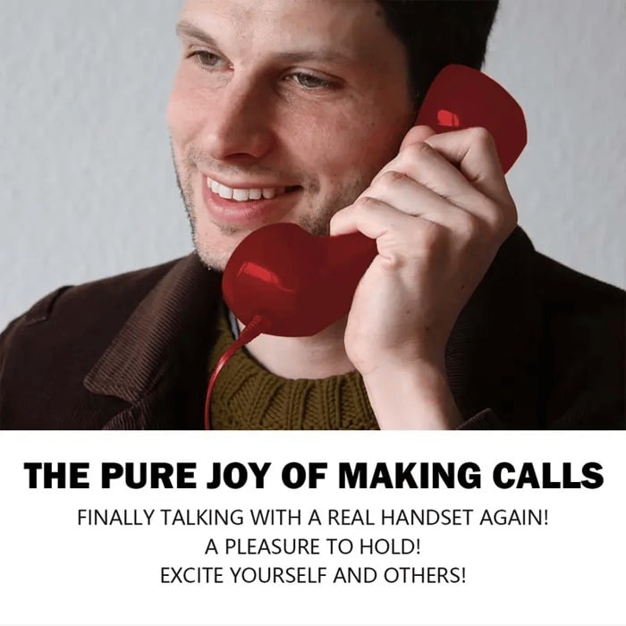 🤣📞Vintage Retro Telephone Handset ✨The most unique gift! Perfect forLovers of ceremonial occasions🎄