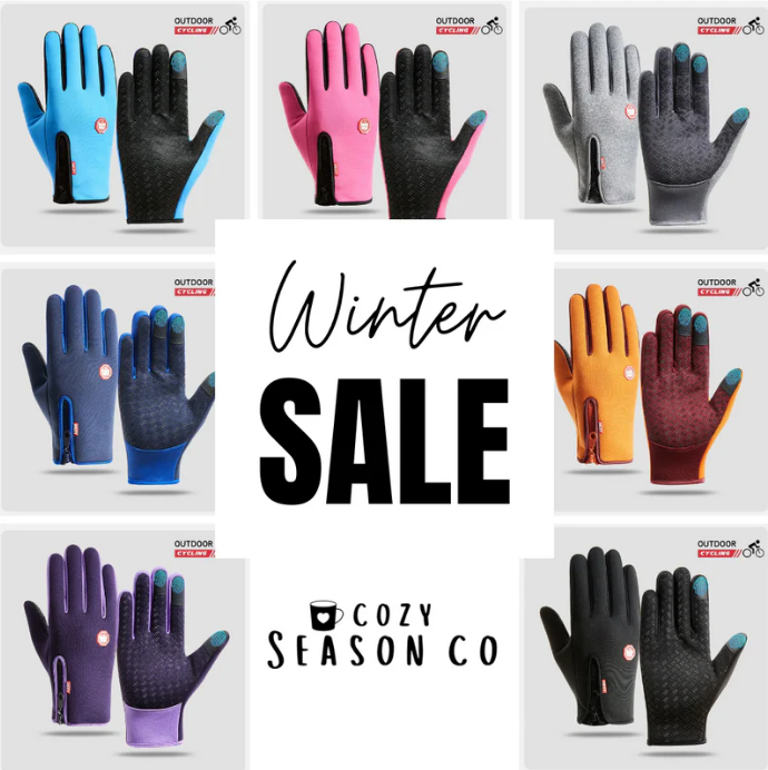 ⏰Last Day 50% OFF❄️🎁Waterproof Touchscreen Thermal Outdoor Gloves