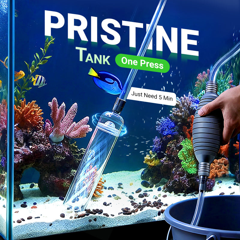 🐠 60% OFF LIMITED STOCK! ✨ Aquarium Vacuum Cleaner with Siphon - Gravel Filter & Flow Control for Effortless Water Change & Tank Maintenance 💦🌿