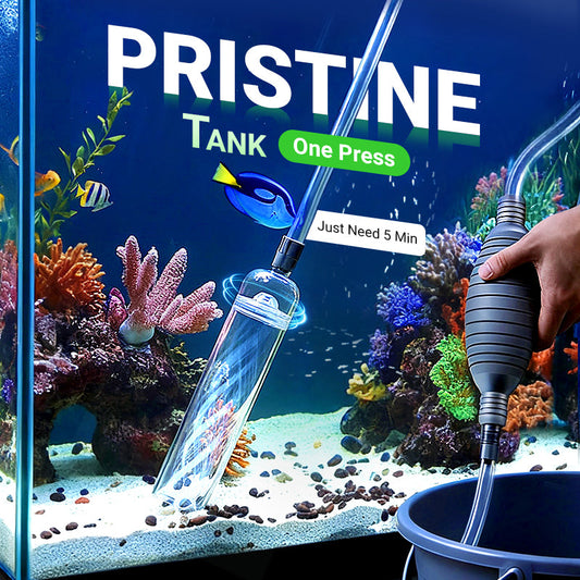 🐠 60% OFF LIMITED STOCK! ✨ Aquarium Vacuum Cleaner with Siphon - Gravel Filter & Flow Control for Effortless Water Change & Tank Maintenance 💦🌿