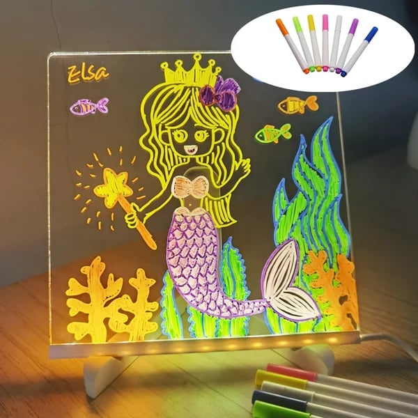 🎅Christmas Hot Sale 50% OFF 🎨LED Note Board🎁Buy 1 Get 7 Colour Pens For Free