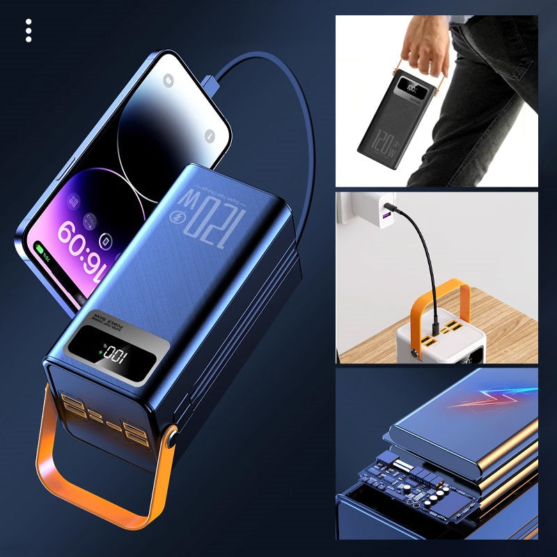 💥50% OFF!⛺Outdoor Portable Fast Charging Power Bank with LED Light