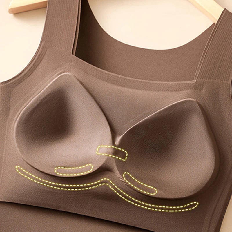 🏆Last Day Special Price ￡8.99!!💐Women's U Neck Thermal Tank Tops with Built-In Bra