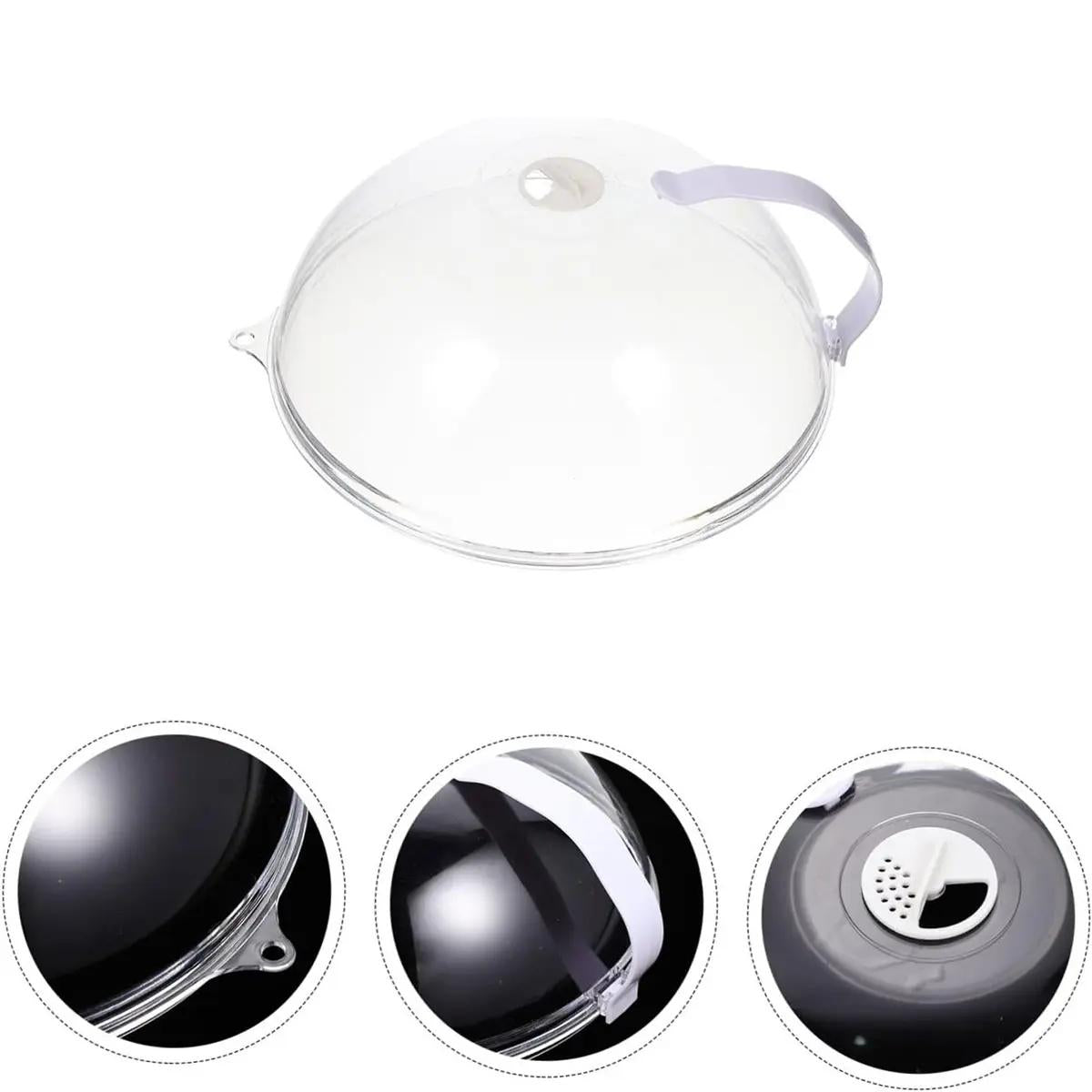 Microwave Food Dish Anti-Splatter Cover Guard Lid Steam Vents Plate Covers UK Kitchen Plastic