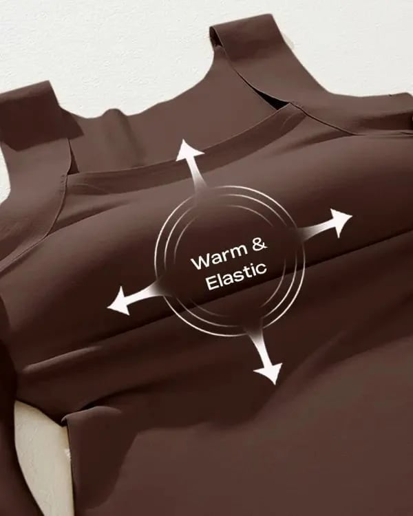 🏆Last Day Special Price ￡8.99!!💐Women's U Neck Thermal Tank Tops with Built-In Bra