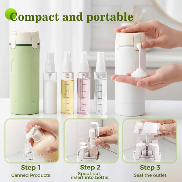 📢📢45% OFF —4-in-1 Refillable Travel Dispenser Bottles
