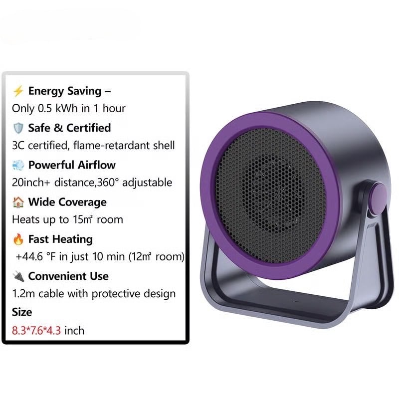 🎅LAST DAY SALE 60% OFF!!⚡50K+ SOLD!❄️2026 Portable Instant-Heat Heater – Outdoor & Desktop Mini Radiator