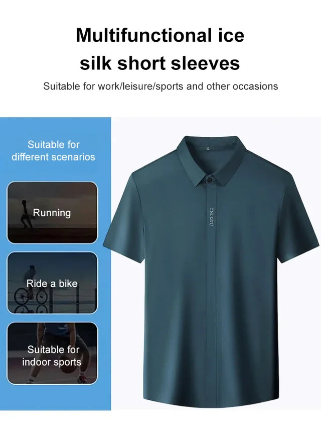 🔥New Arrivals🔥Ice Silk Quick-drying Business Shirt