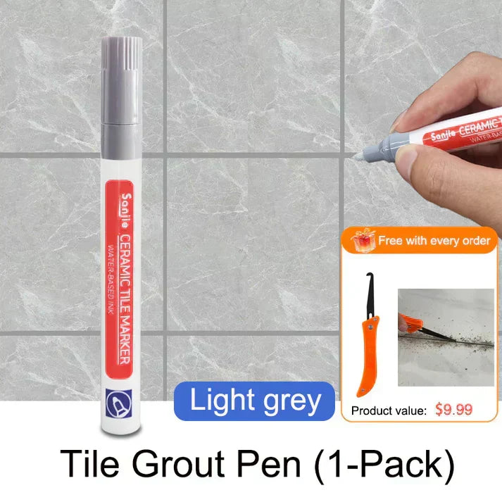 💥Buy 1 Get 1 Free Special Price:£ 9.99!!! 🖌️ Anti-Mould & Waterproof Joint Pen for Ceramic Tiles! 🧱
