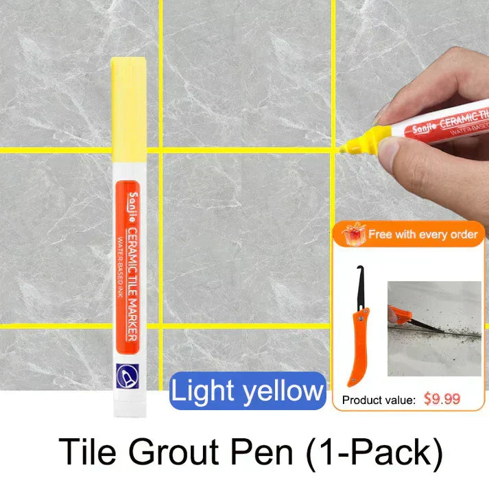 💥Buy 1 Get 1 Free Special Price:£ 9.99!!! 🖌️ Anti-Mould & Waterproof Joint Pen for Ceramic Tiles! 🧱