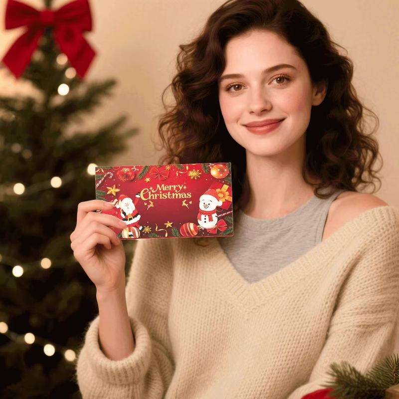 🎁🎄 Christmas Sale – 50%! ⭐ Christmas Cash Envelope with Money Clip