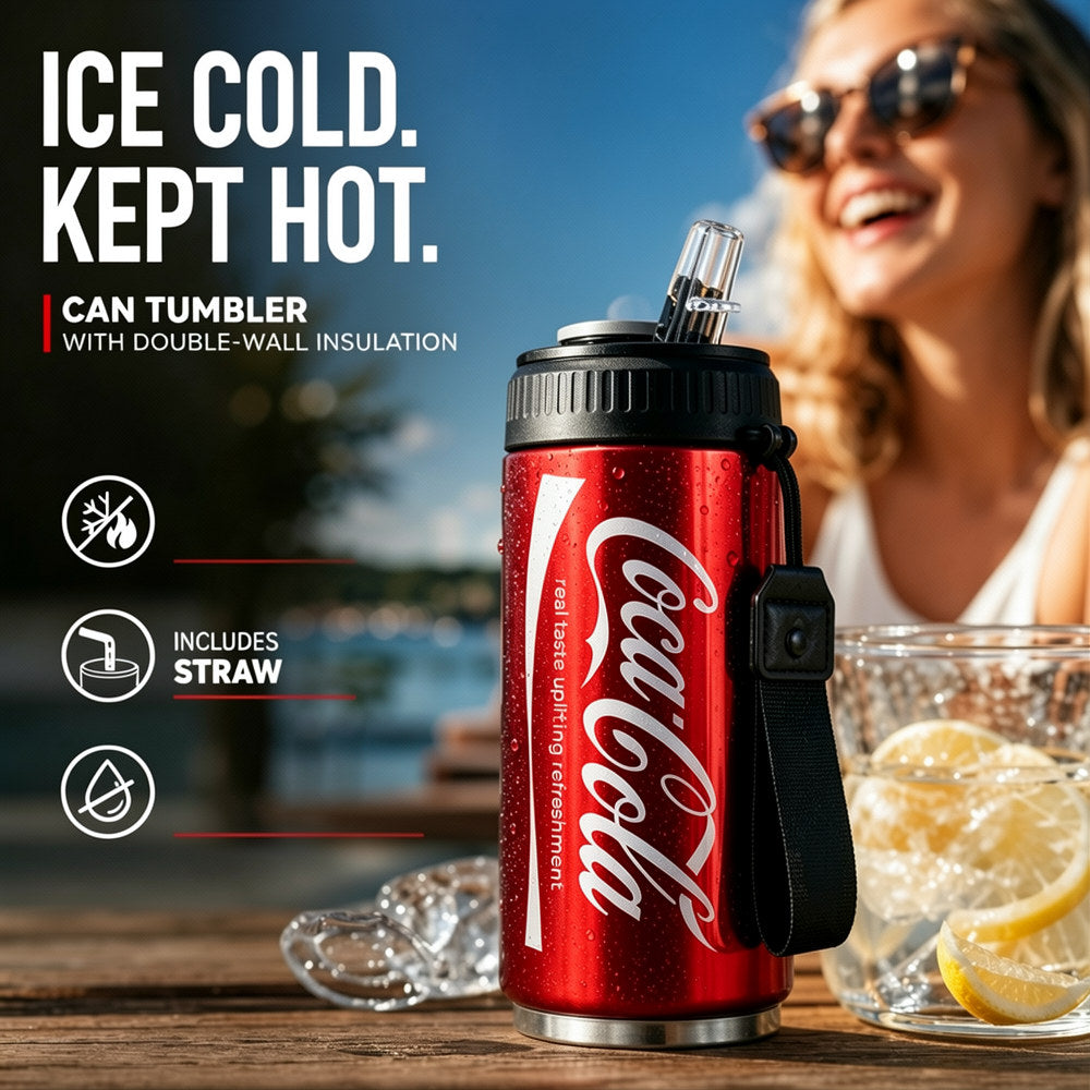 🥤Double-Layer Stainless Steel Cola Can-Shaped Insulated Cup
