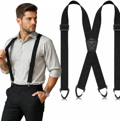 📢📢50% OFF !! ⏰Men's X-Back Suspenders with Hook Clips