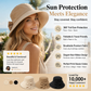 👒 LIMITED-TIME 50% OFF! ✨ Women's Bowknot Wide Brim Sun Hat – Foldable, 360° Protection 🎀