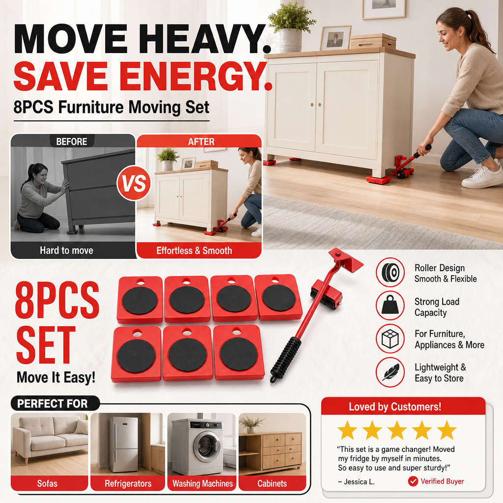 🔥 Hot Deal! ⌛️Furniture Casters – Move Heavy Furniture with Ease & Protect Your Floors, All by Yourself ✨