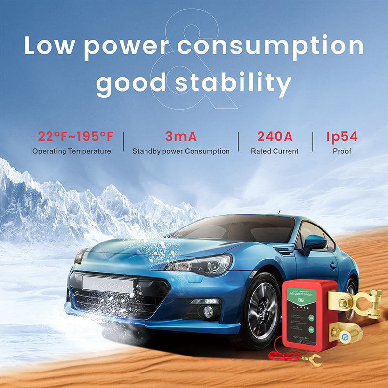 ⚡ Limited time 50% discount 🔋🚗12V/24V Remote Control Car Battery Disconnect Switch | Anti-theft & energy-saving design ✅
