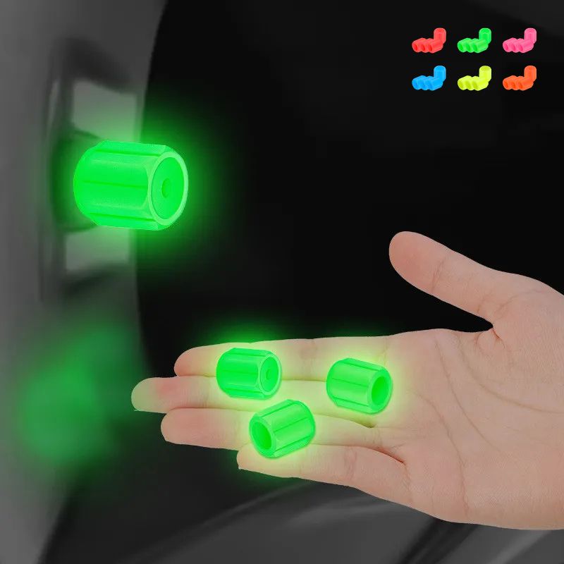 💥Glow-in-the-dark valve caps (tire valve caps) 🚗💫