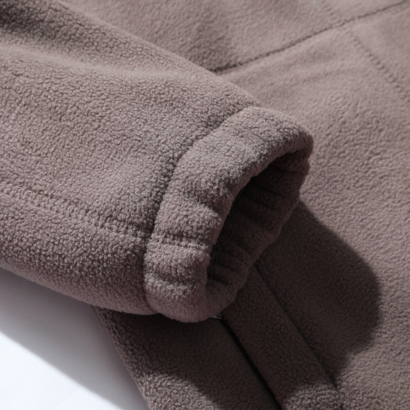 🎁Men's Double-Faced Faux Fleece Warm Hooded Jacket