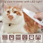 😻Vattentät laddningsbar PET -rakapparat med LED -ljus